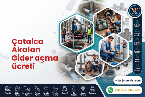 Çatalca Akalan Gider açma ücreti
