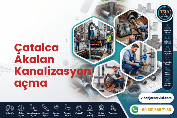 Çatalca Akalan Kanalizasyon açma