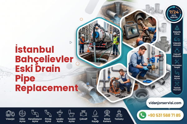 İstanbul Bahçelievler Eski Drain Pipe Replacement