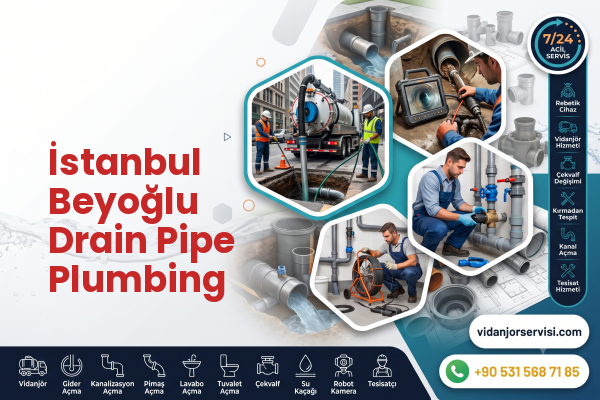 İstanbul Beyoğlu Drain Pipe Plumbing