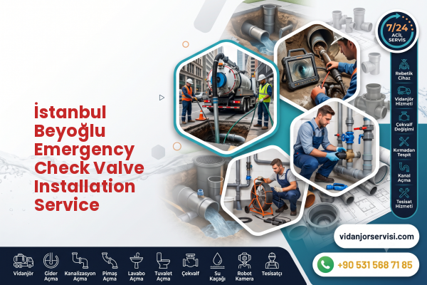 İstanbul Beyoğlu Emergency Check Valve Installation Service