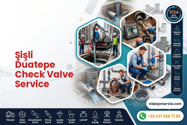 Şişli Duatepe Check Valve Service