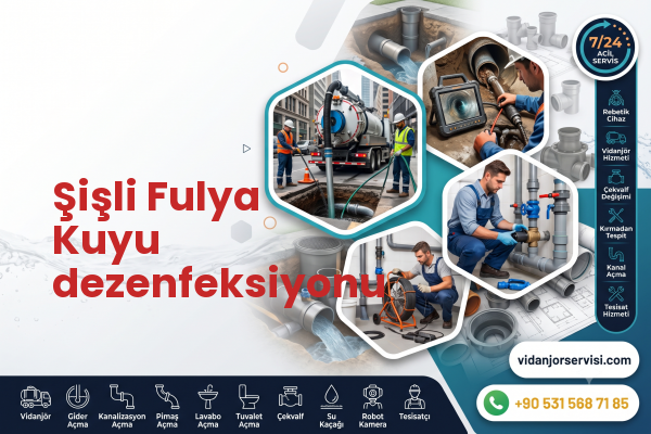 Şişli Fulya Kuyu dezenfeksiyonu