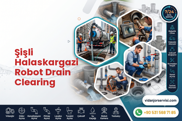 Şişli Halaskargazi Robot Drain Clearing