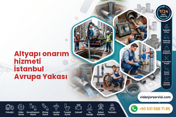 Altyapı onarım hizmeti İstanbul Avrupa Yakası