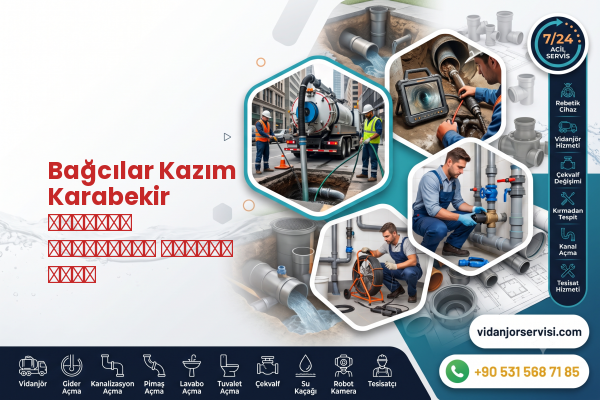 Bağcılar Kazım Karabekir срочный прочистка канала цены
