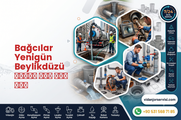 Bağcılar Yenigün Beylikdüzü شاحنة صرف صحي فني