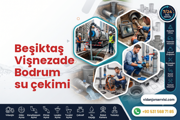 Beşiktaş Vişnezade Bodrum su çekimi