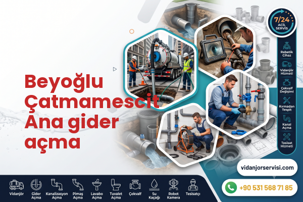 Beyoğlu Çatmamescit Ana gider açma