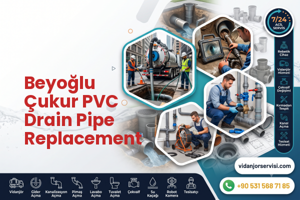 Beyoğlu Çukur PVC Drain Pipe Replacement