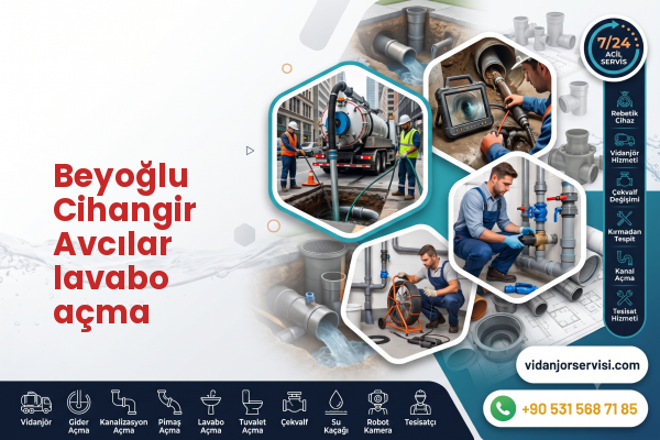 Beyoğlu Cihangir Avcılar lavabo açma