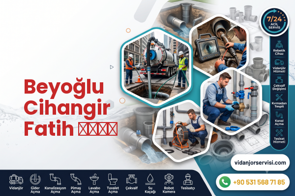 Beyoğlu Cihangir Fatih سباك
