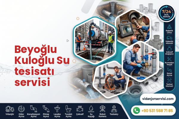 Beyoğlu Kuloğlu Su tesisatı servisi