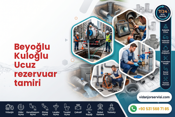 Beyoğlu Kuloğlu Ucuz rezervuar tamiri