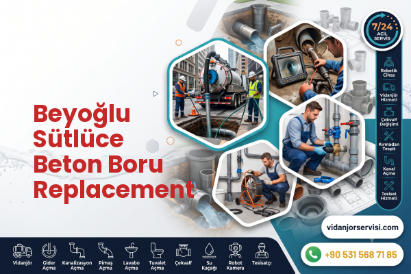 Beyoğlu Sütlüce Beton Boru Replacement