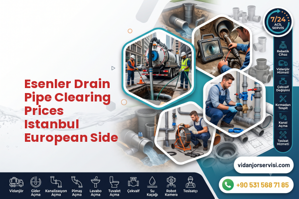 Esenler Drain Pipe Clearing Prices Istanbul European Side