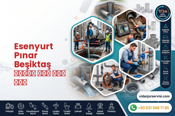 Esenyurt Pınar Beşiktaş شاحنة صرف صحي فني
