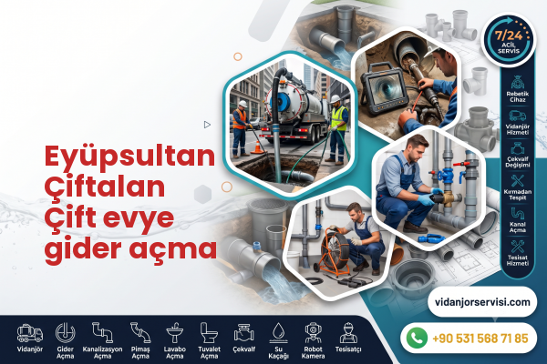 Eyüpsultan Çiftalan Çift evye gider açma