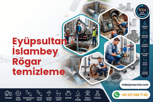 Eyüpsultan İslambey Rögar temizleme