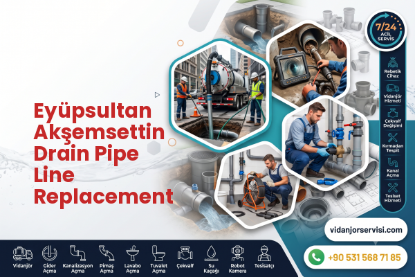 Eyüpsultan Akşemsettin Drain Pipe Line Replacement