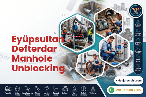 Eyüpsultan Defterdar Manhole Unblocking