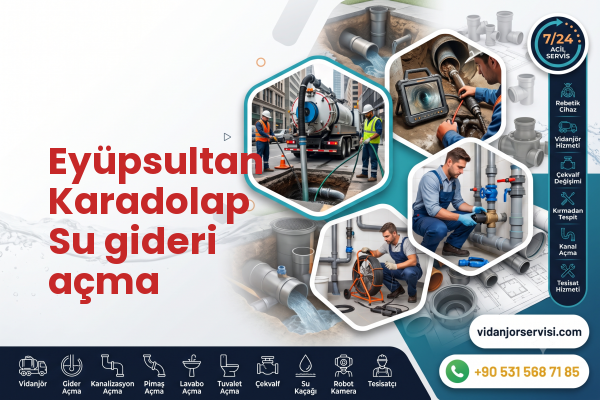 Eyüpsultan Karadolap Su gideri açma