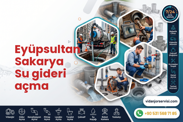 Eyüpsultan Sakarya Su gideri açma