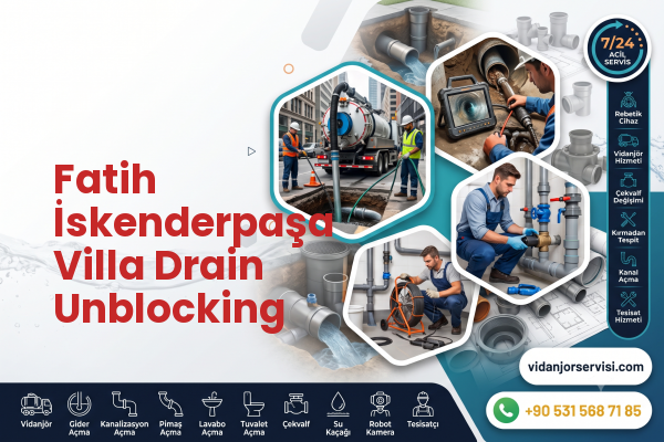 Fatih İskenderpaşa Villa Drain Unblocking