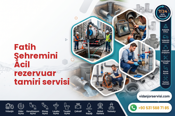 Fatih Şehremini Acil rezervuar tamiri servisi