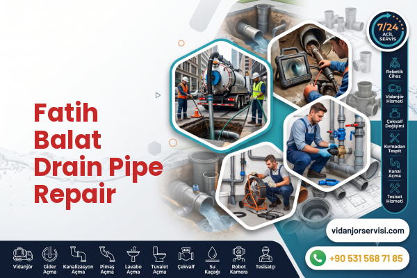 Fatih Balat Drain Pipe Repair