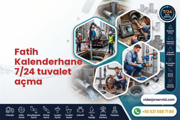 Fatih Kalenderhane 7/24 tuvalet açma