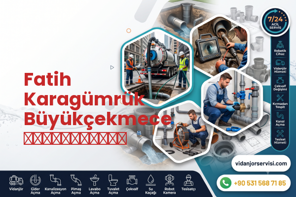 Fatih Karagümrük Büyükçekmece ассенизатор