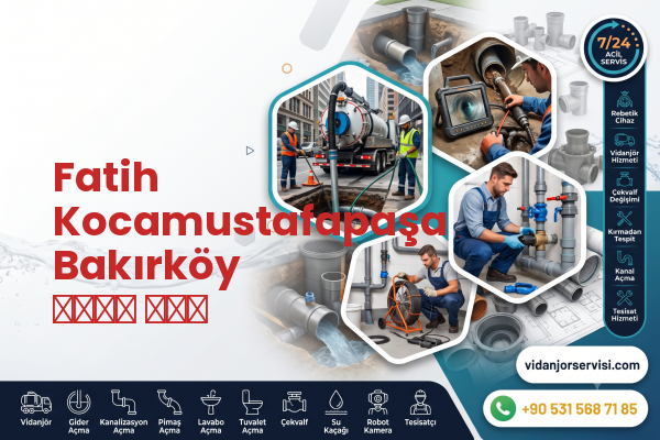 Fatih Kocamustafapaşa Bakırköy سباك فني