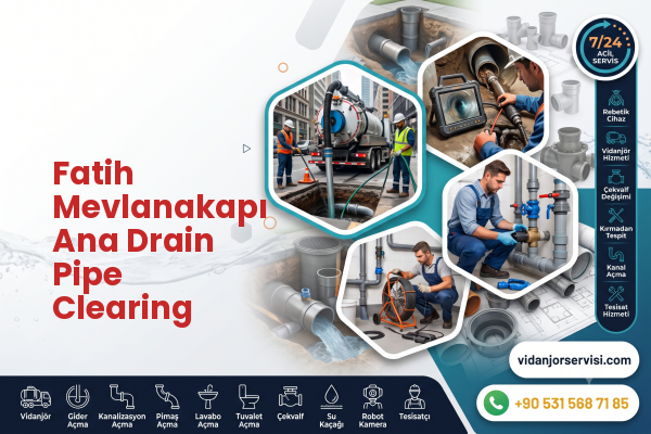 Fatih Mevlanakapı Ana Drain Pipe Clearing
