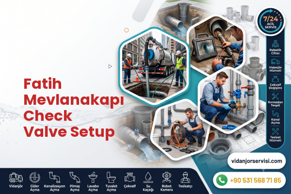 Fatih Mevlanakapı Check Valve Setup