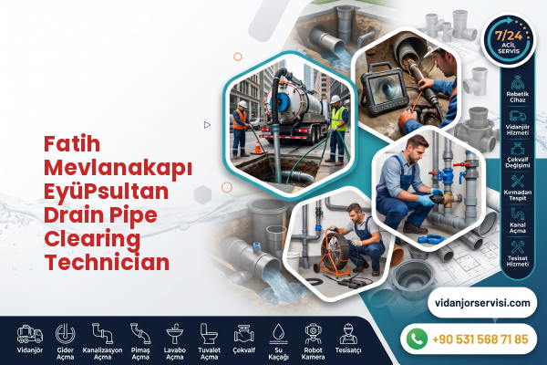 Fatih Mevlanakapı EyüPsultan Drain Pipe Clearing Technician