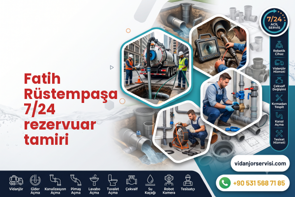Fatih Rüstempaşa 7/24 rezervuar tamiri