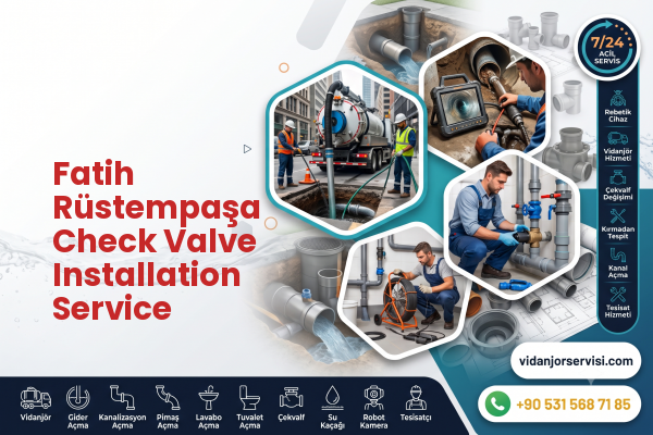Fatih Rüstempaşa Check Valve Installation Service
