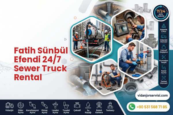 Fatih Sünbül Efendi 24/7 Sewer Truck Rental