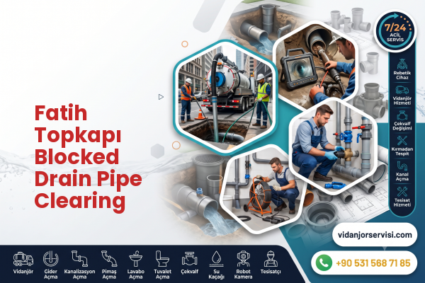 Fatih Topkapı Blocked Drain Pipe Clearing