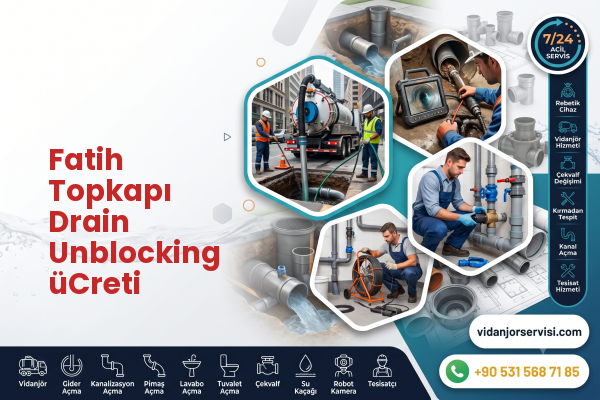 Fatih Topkapı Drain Unblocking üCreti