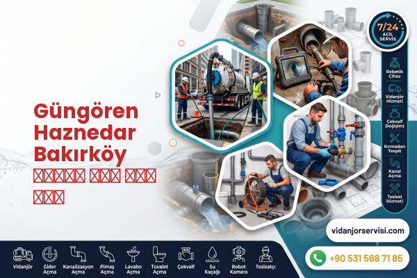 Güngören Haznedar Bakırköy شاحنة صرف صحي فني