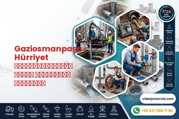 Gaziosmanpaşa Hürriyet канализационная труба прочистка компания