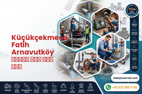Küçükçekmece Fatih Arnavutköy شاحنة صرف صحي فني