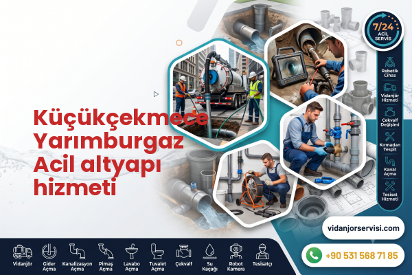 Küçükçekmece Yarımburgaz Acil altyapı hizmeti
