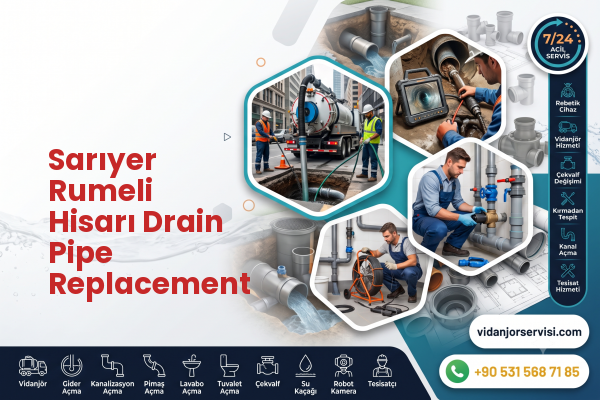 Sarıyer Rumeli Hisarı Drain Pipe Replacement