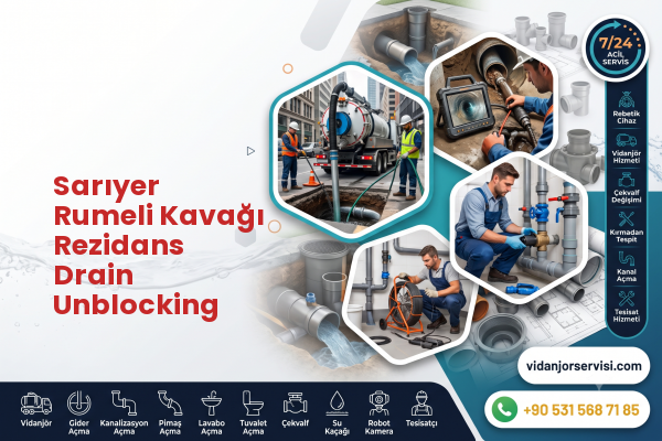 Sarıyer Rumeli Kavağı Rezidans Drain Unblocking