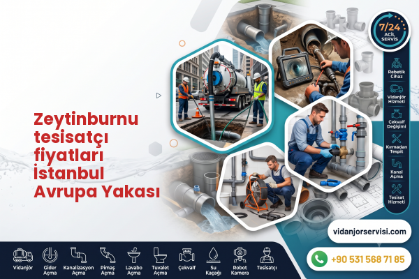 Zeytinburnu tesisatçı fiyatları İstanbul Avrupa Yakası